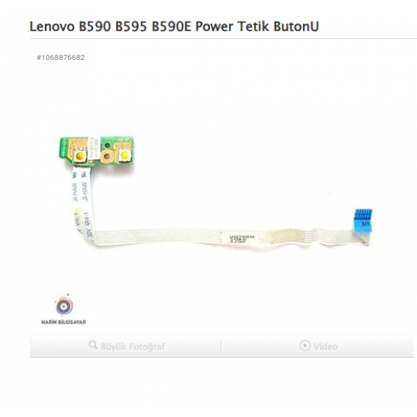 Lenovo B590 B595 B590E Power Tetik ButonU