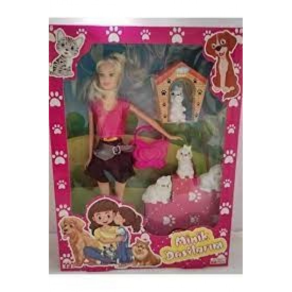 Minik Dostlarım ve Model Bebek - Barbie Tarz - 3