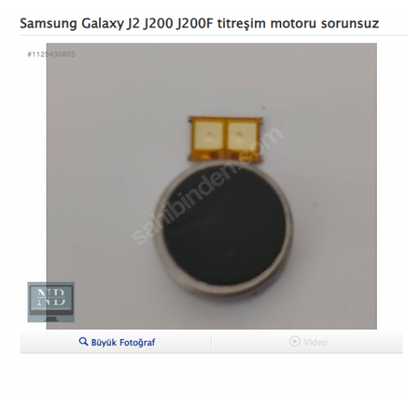 Samsung Galaxy J2 J200 J200F titreşim motoru sorunsuz