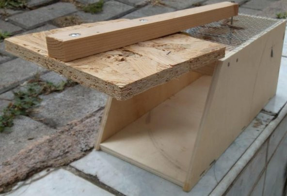 El Yapımı Fare Sıçan Sincap Cordan Kapanı Ahşap Malzame - 3