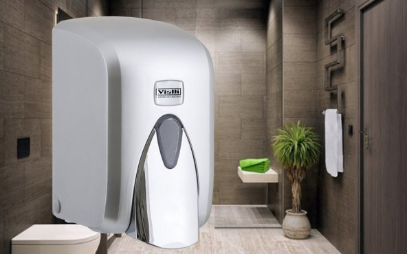 Şeker Portakalım Vialli F5C Hazneli Köpük Sabun Dispenseri Aparatı 500 ml Gri - 3