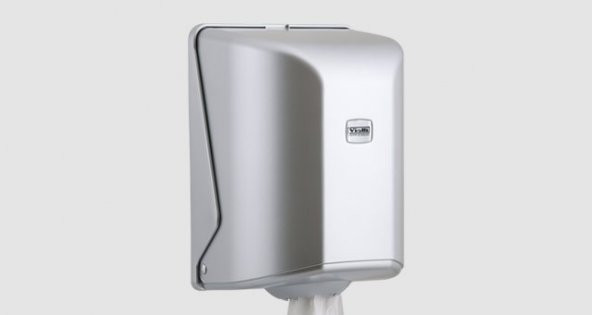Şeker Portakalım Vialli OG1M Maxi Centerfeed İçten Çekmeli Kağıt Havlu Dispenseri Aparatı Gri - 3