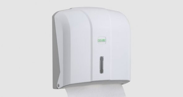 Şeker Portakalım Vialli Kh300 Z Katlı Kağıt Havlu Dispenseri Beyaz - Kapasite 300 Kağıt - 2