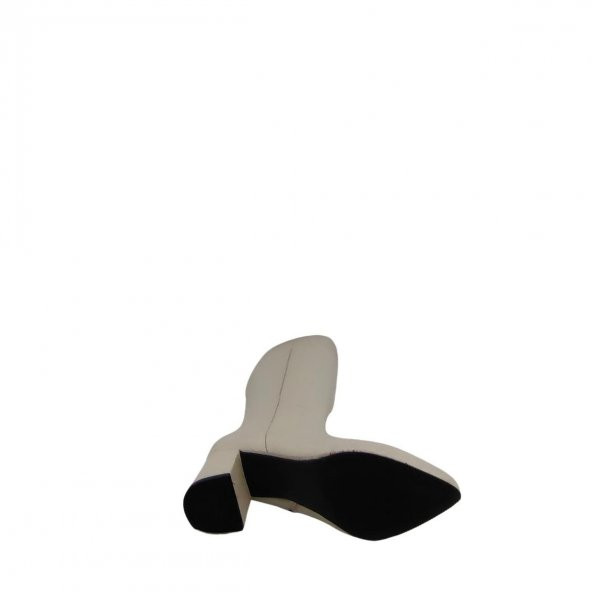 Hobby 240404 Hakiki Deri Kadın Topuklu Çizme Modeli - 3