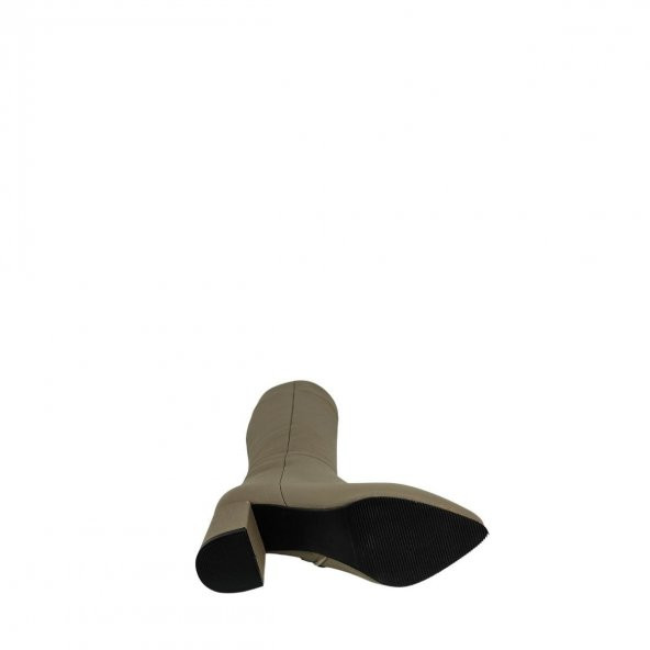 Hobby 240404 Hakiki Deri Kadın Topuklu Çizme Modeli - 11