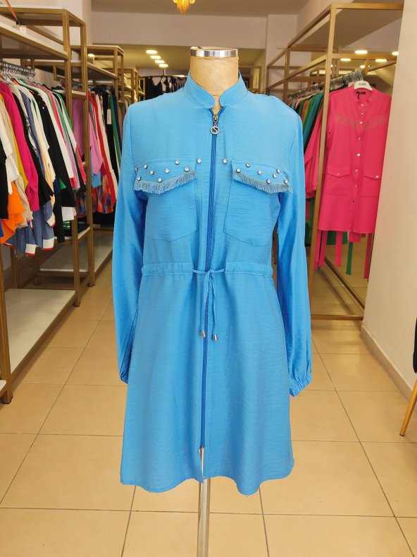 Ecem Kasab Boutique Selinada Giy Çık Kap Mavi