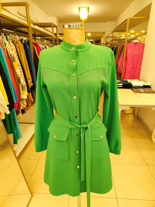 Ecem Kasab Boutique Selinada Giy Çık Kap Yeşil