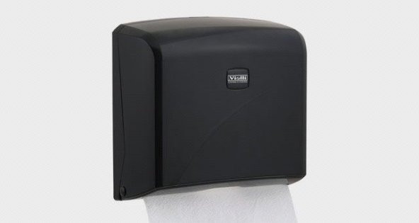 Şeker Portakalım Vialli K2B Banyo Mutfak Lavabo Pratik Z Katlı Kağıt Havlu Dispenseri 200 lü Siyah - 2