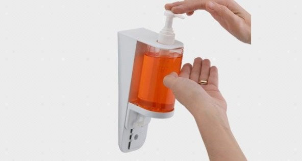 Şeker Portakalım Vialli S7 Hazneli Sıvı Sabun Deterjan Şampuan Dezenfektan Dispenseri 300 ml Şeffaf - 3