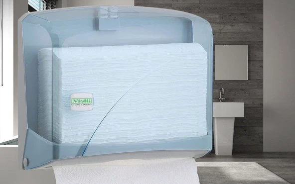 Şeker Portakalım Vialli K1T Banyo Mutfak Lavabo Pratik Z Katlı Kağıt Havlu Dispenseri 200 Lü  Şeffaf