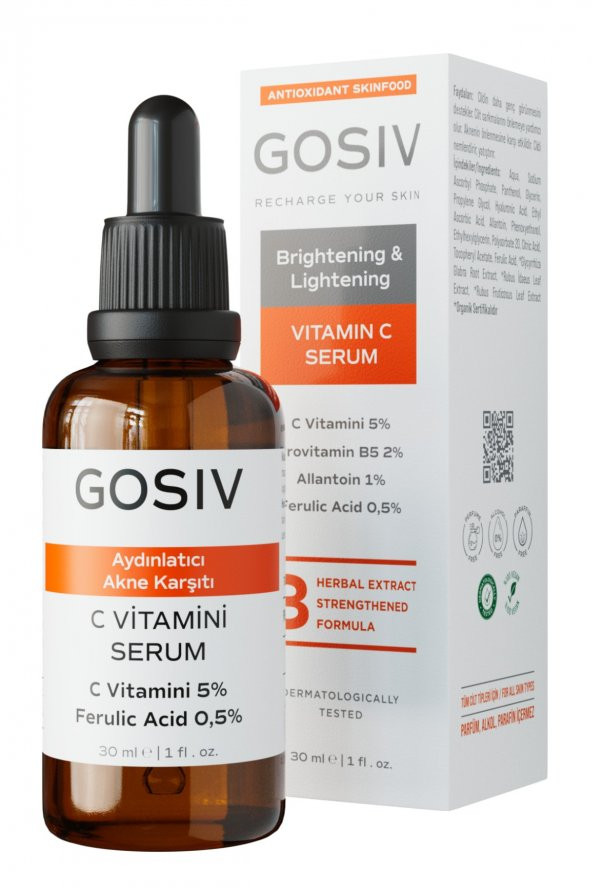 Aydınlatıcı Ve Akne Karşıtı C Vitamini Serum 30 ml (c Vitamini 5 + Ferulic Acid 0,5) - 4