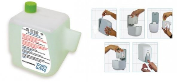 Şeker Portakalım Vialli FC800 Foamhand Köpük Sabun 800 Ml. Yedek Dolu Kartuş - 2