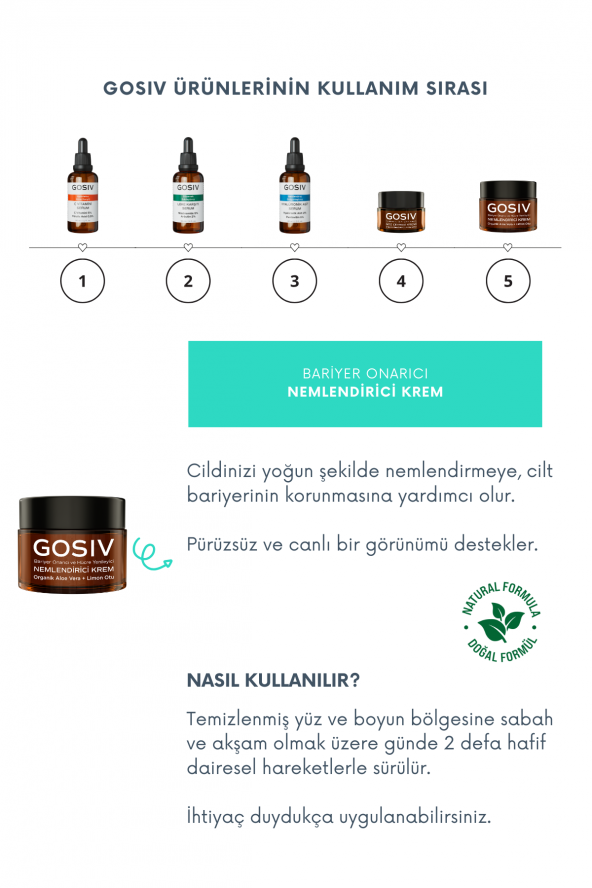 Bariyer Onarıcı ve Hücre Yenileyici Nemlendirici Krem 50 ml - 5