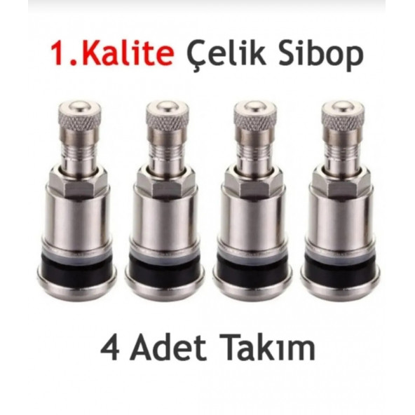 Oto Lastik 1.Kalite Çelik Sibop Takımı 4 Adet