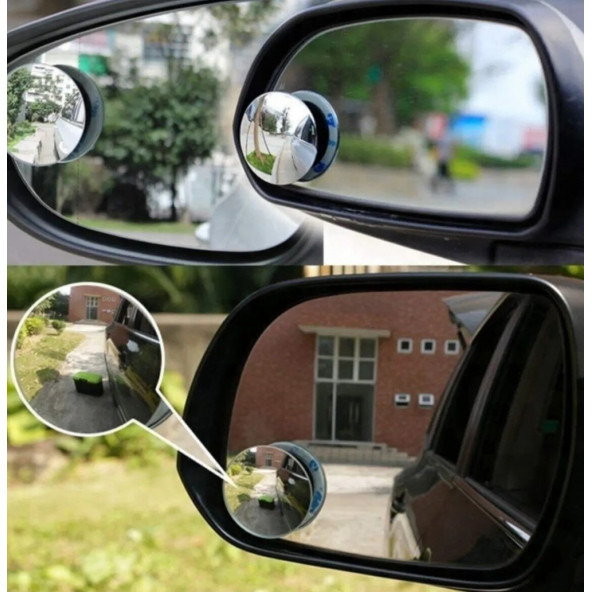 Oto Kör Nokta Aynası Çerçevesiz 360 Derece Dönen 2 Adet Krom Renk - 6