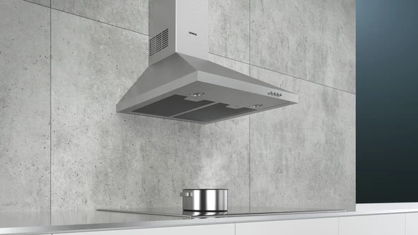 Siemens LC64PCC50T Ankastre Duvar Tipi 60 CM Davlumbaz Gri - 2