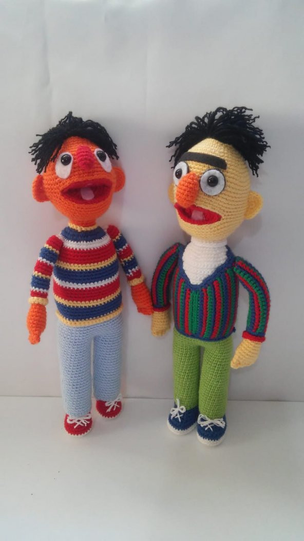 Edi ile Büdü Amigurumi Organik Oyuncak - 1