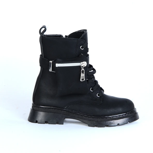 Moda Ayakkabı 23-221 Enissa Siyah Kız Çocuk Bot Ayakkabı - 3