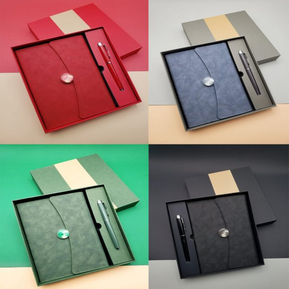 Kutulu Defter Kalem Set