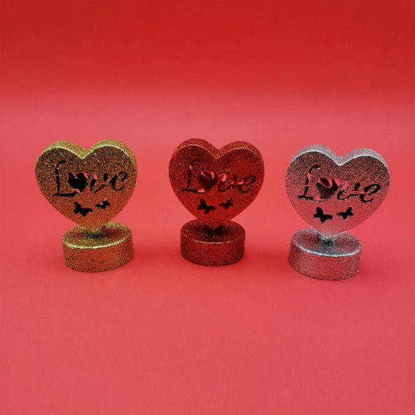 Işıklı Love Kalp - 3