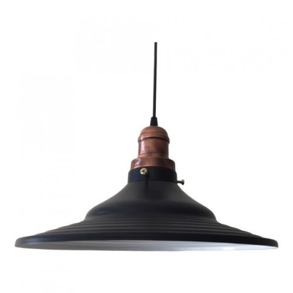 Mylight Retro Metal Sarkıt Avize 40 cm Mat Bakır Duy - Resim 2