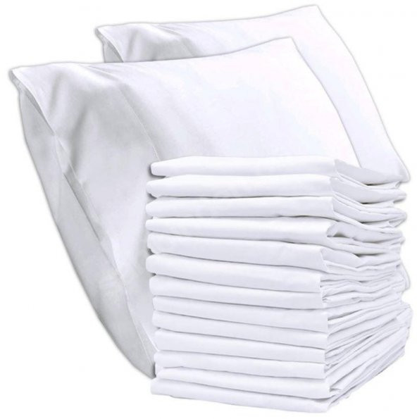 Tek Kişilik Pikeli Yatak Nevresim Takımı Çeyiz Seti 100 Pamuk Beyaz Otel Tipi 63 Tel - 2