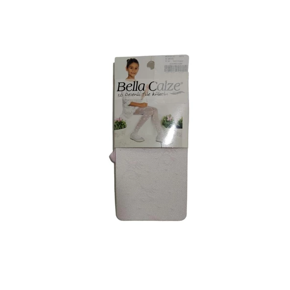 BELLA CALZE EYFEL 3D DESENLİ FİLE KIZ KİLOTLU ÇORAP