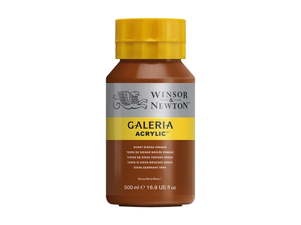 Winsor & Newton Galeria Akrilik Boya 500ml Burnt Sienna Opaque 077 ürün görseli