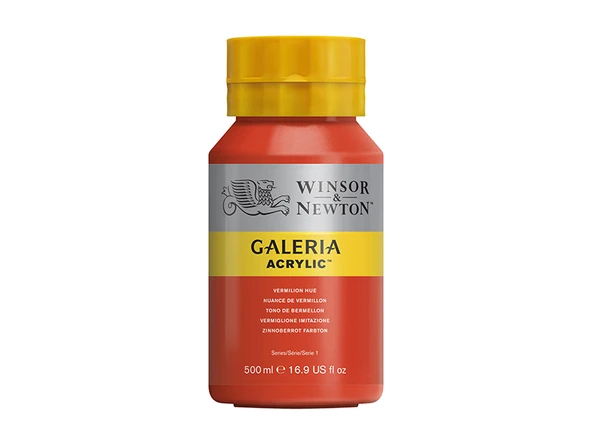 Winsor & Newton Galeria Akrilik Boya 500ml Vermilion Hue 682 ürün görseli