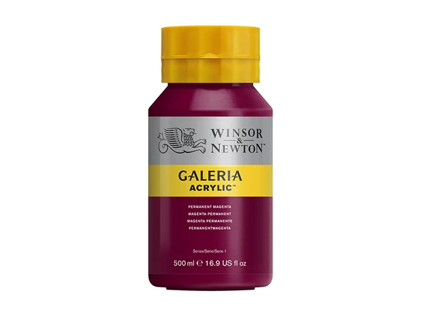 Winsor & Newton Galeria Akrilik Boya 500ml Permanent Magenta 488 ürün görseli