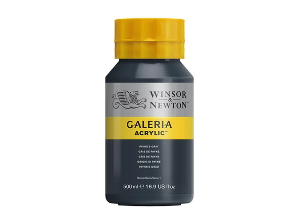 Winsor & Newton Galeria Akrilik Boya 500ml Payne’s Gray 465 ürün görseli