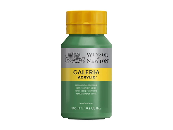 Winsor & Newton Galeria Akrilik Boya 500ml Permanent Green Middle 484