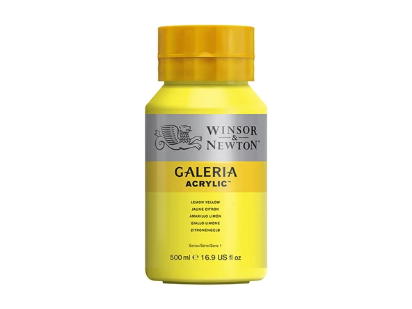 Winsor & Newton Galeria Akrilik Boya 500ml Lemon Yellow Hue 346