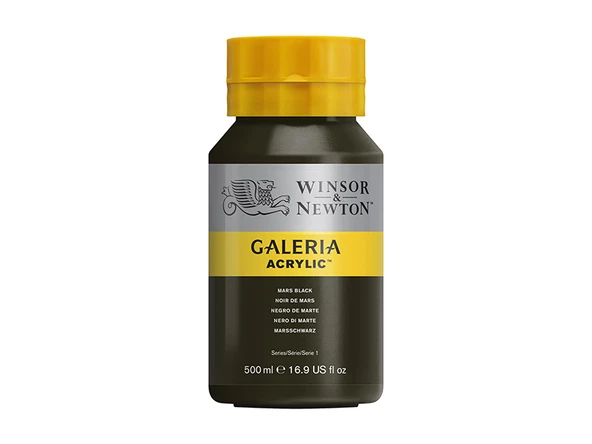 Winsor & Newton Galeria Akrilik Boya 500ml Mars Black 386 ürün görseli