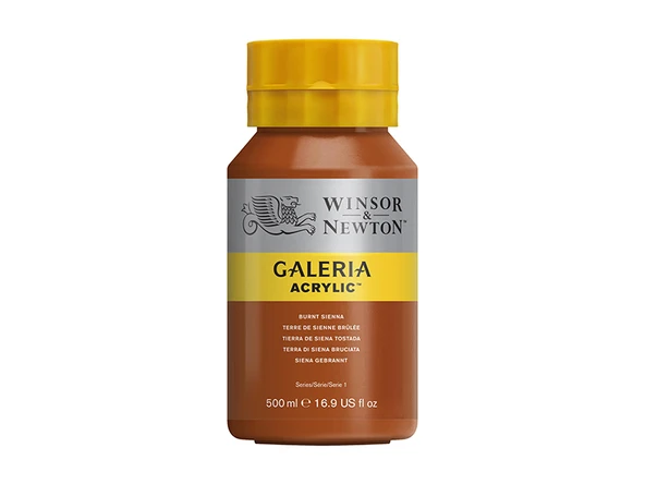 Winsor & Newton Galeria Akrilik Boya 500ml Burnt Sienna 074 ürün görseli