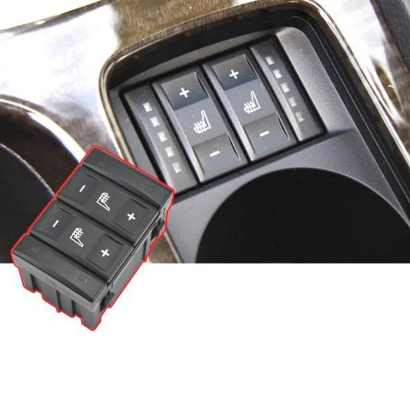 Ford Mondeo Koltuk Isıtma Düğmesi Ayar Anahtarı Black 2007-2014 - 9