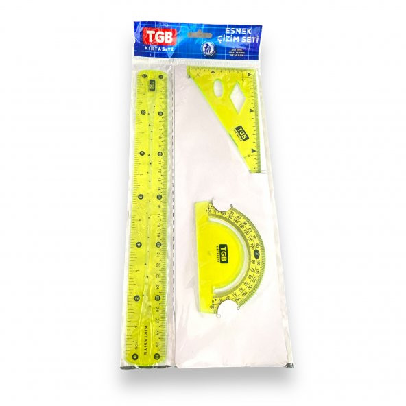 TGB Esnek Kırılmaz Cetvel Seti - Renkli - 2