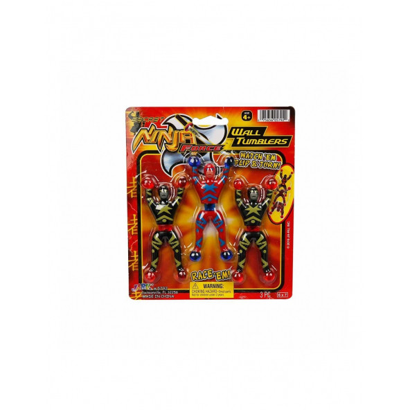 Duvara Yapışan Taklacı Ninja 3'lü - Sunman - 2