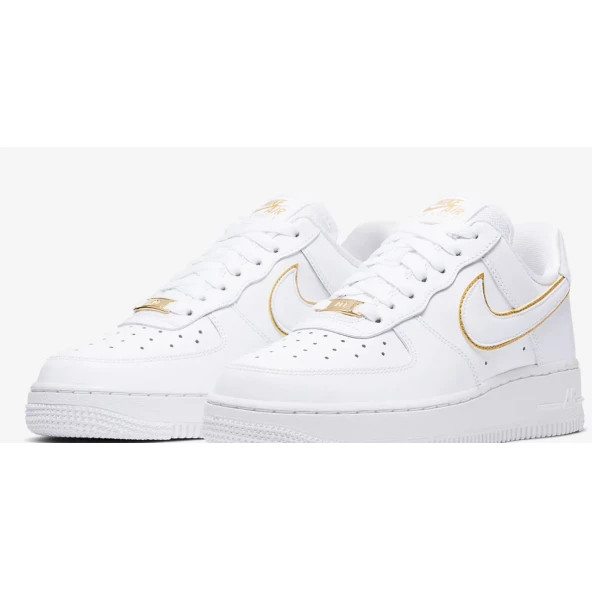 Nike Air Force 1 Low Icon Clash White Metallic Gold (W) Günlük Spor Ayakkabı AO2132-102 - 3