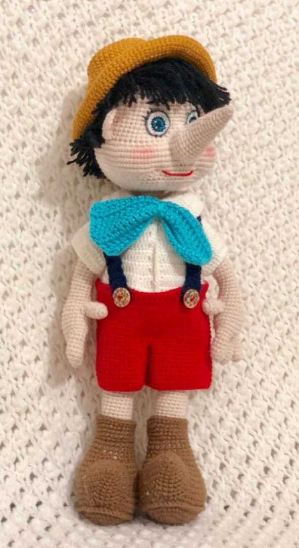 Pinokyo Bebek Amigurumi Organik Oyuncak - 2
