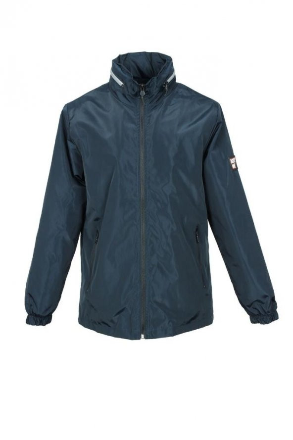 Gizli Kapüşonlu Spor Yağmurluk Lacivert Renk - 4