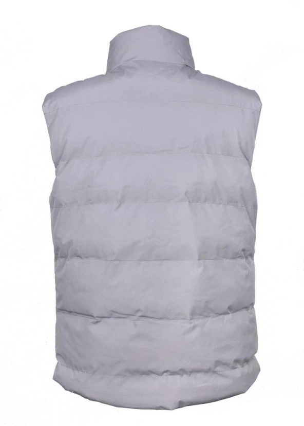 Taş Renk Kalın Fermuarlı Model Şişme Spor Yelek - 11