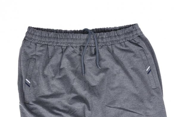 Battal Beden Paçası Lastikli Eşofman Altı Gri Renk - 3