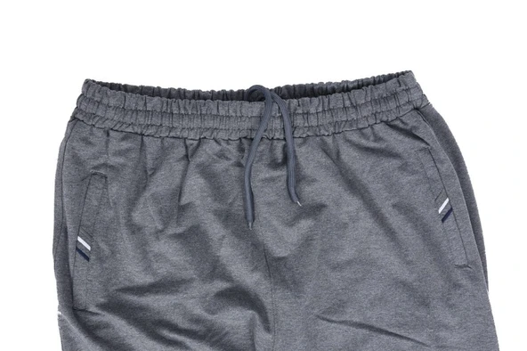 Battal Beden Paçası Lastikli Eşofman Altı Gri Renk - 12