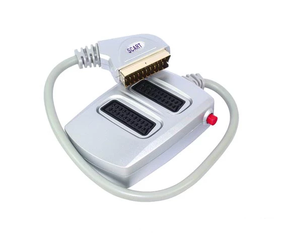 Silver Butonlu 1 Erkek - 2 Dişi 2li Scart Dağıtıcı
