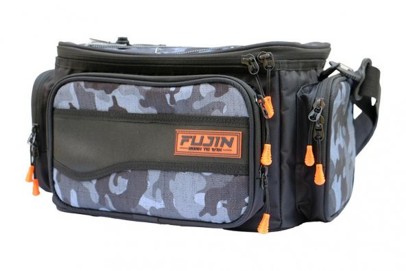 Fujin Black Camo Helper Bag - Balıkçı Çantası