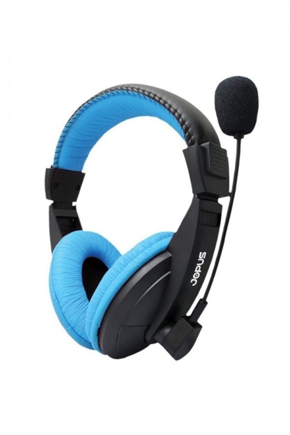 J1 Mikrofonlu Kulak Üstü Oyuncu Kulaklığı Oyuncu Kulaklığı Mavi
