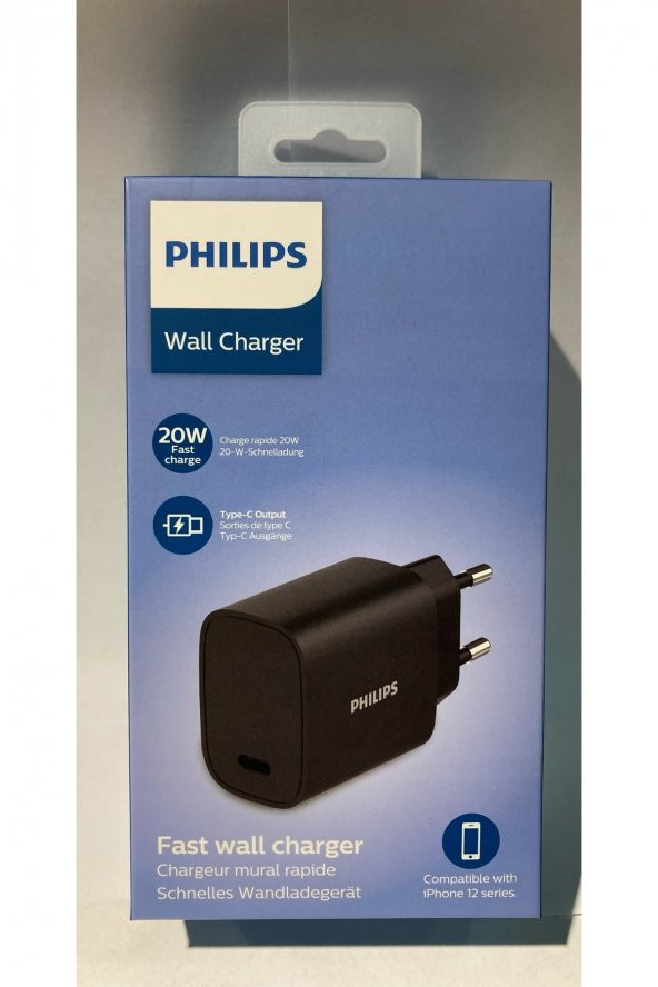 Philips 20w Usb-C  5v/3a Hızlı Şarj Adaptörü Type C Destekli Dlp4329b/12