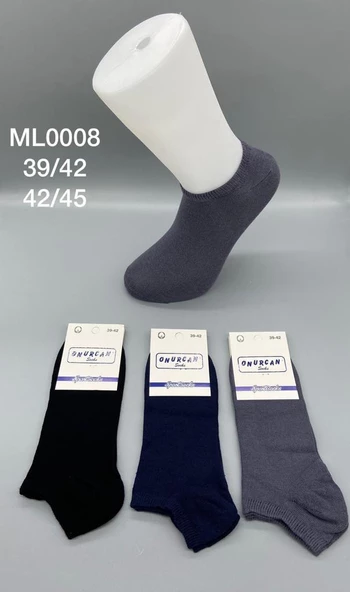 Patik Likralı Erkek 6 Adet çorap ML-0008