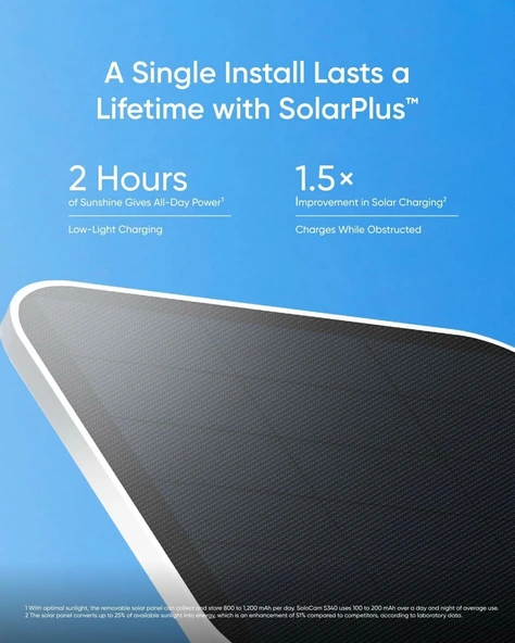 eufy Security SoloCam S340, Güneş Enerjili Güvenlik Kamerası - 3